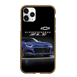 Чехол для iPhone 11 Pro матовый Chevrolet Camaro ZL1 Motorsport