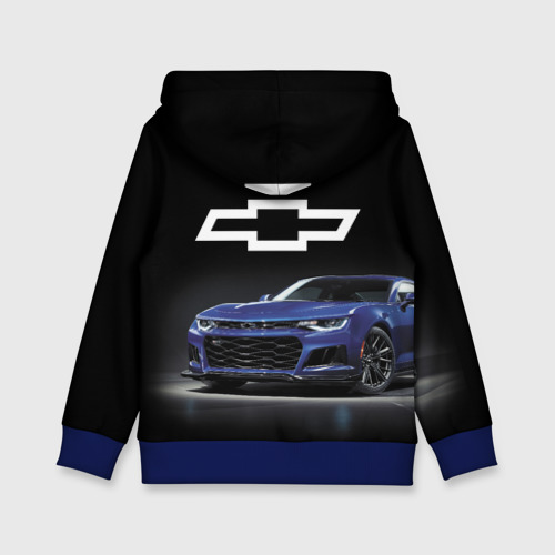 Детская толстовка 3D Chevrolet Camaro ZL1 Motorsport, цвет синий - фото 2