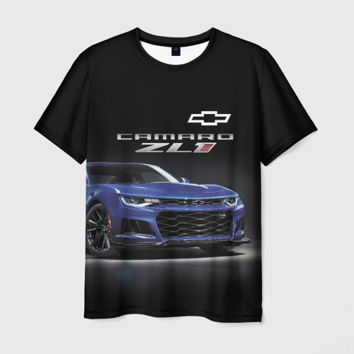 Мужская футболка 3D Chevrolet Camaro ZL1 Motorsport, цвет 3D печать