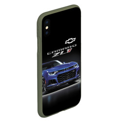 Чехол для iPhone XS Max матовый Chevrolet Camaro ZL1 Motorsport - фото 2