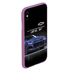 Чехол для iPhone XS Max матовый Chevrolet Camaro ZL1 Motorsport - фото 2