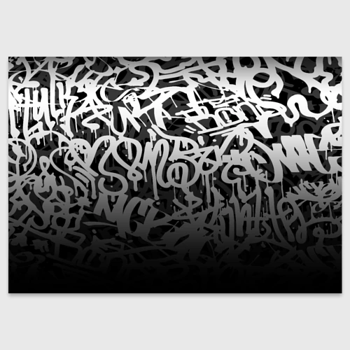 Поздравительная открытка Graffiti white tags граффити