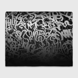 Плед 3D Graffiti white tags граффити