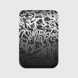 Картхолдер Magsafe магнитный Graffiti white tags граффити