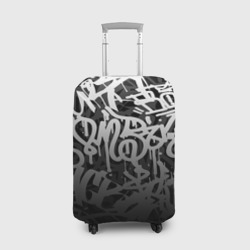 Чехол для чемодана 3D Graffiti white tags граффити