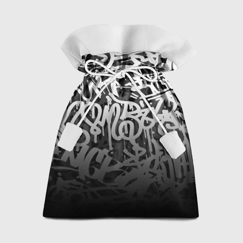 Подарочный 3D мешок Graffiti white tags граффити
