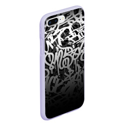 Чехол для iPhone 7Plus/8 Plus матовый Graffiti white tags граффити - фото 2