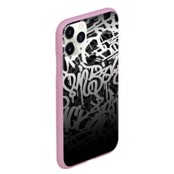 Чехол для iPhone 11 Pro Max матовый Graffiti white tags граффити - фото 2