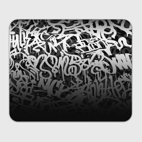Прямоугольный коврик для мышки Graffiti white tags граффити