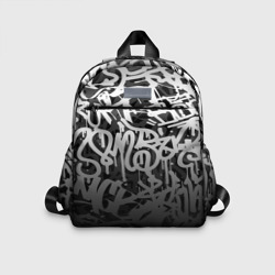 Детский рюкзак 3D Graffiti white tags граффити