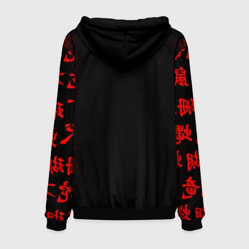 Мужская толстовка 3D с принтом Заклинание сукуна магическая битва, вид сзади #1