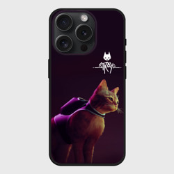 Чехол силиконовый для Apple iPhone 15 Pro матовый Stray Боевой котик