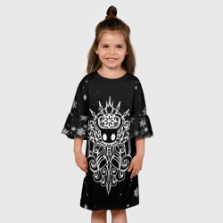 Детское платье 3D Новогодний Hollow knight чёрный - фото 2