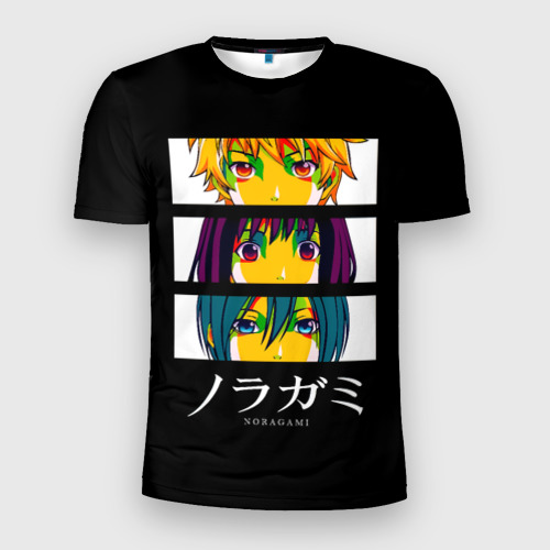 Мужская футболка 3D Slim Юкине, Ики и Ято - Noragami, цвет 3D печать