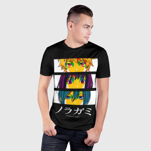 Мужская футболка 3D Slim Юкине, Ики и Ято - Noragami, цвет 3D печать - фото 3