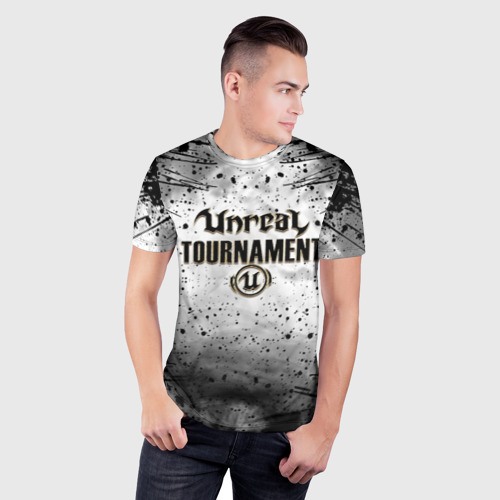 Мужская футболка 3D Slim Unreal Tournament Нереальный Турнир, цвет 3D печать - фото 3