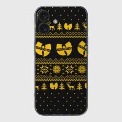 Чехол для iPhone 16 силиконовый с защитой камеры Новогодний свитер Wu tang clan