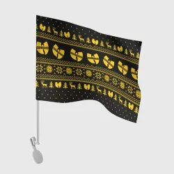 Флаг для автомобиля Новогодний свитер Wu tang clan