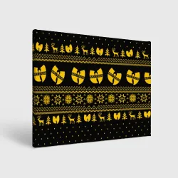 Холст прямоугольный Новогодний свитер Wu tang clan
