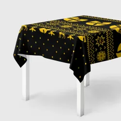 Скатерть 3D Новогодний свитер Wu tang clan