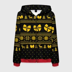 Мужская толстовка 3D на молнии Новогодний свитер Wu tang clan