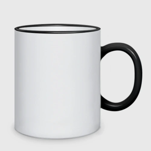 Кружка двухцветная с принтом Никита д'Артаньян, а все мушкетеры, вид сзади #1