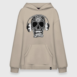 Худи SuperOversize хлопок Musical skull