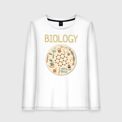 Женский лонгслив хлопок Biology