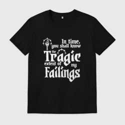 Мужская футболка хлопок Darkest dungeon logo white