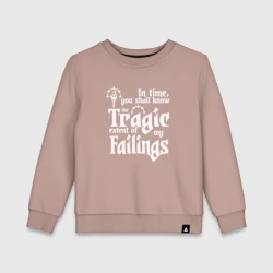 Детский свитшот хлопок Darkest dungeon logo white