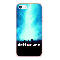 Чехол для iPhone 5/5S матовый Deltarune Герои игры