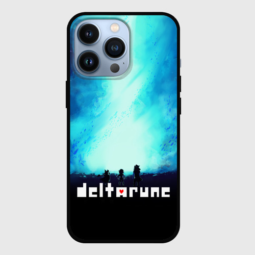 Чехол для iPhone 13 Pro Deltarune Герои игры, цвет черный