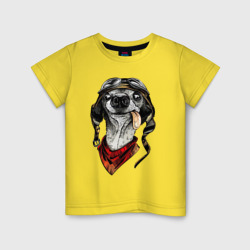 Детская футболка хлопок Biker dog