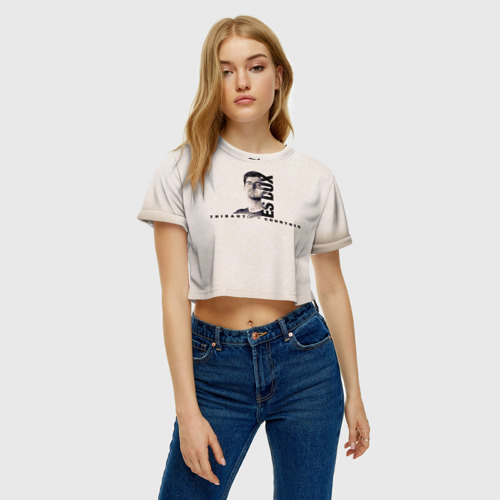 Женская футболка Crop-top 3D Тибо Куртуа, цвет 3D печать - фото 4