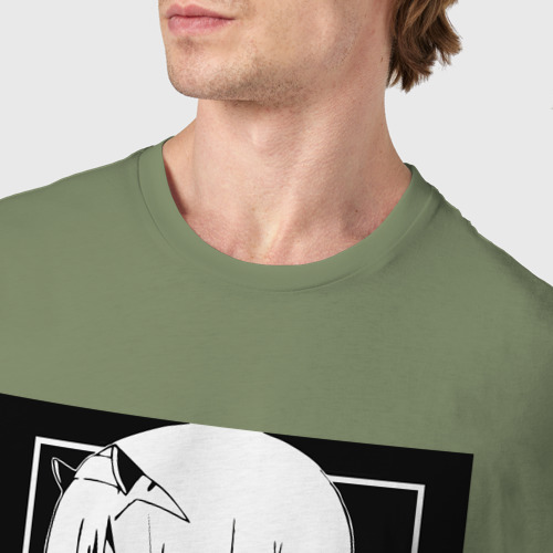 Мужская футболка хлопок Zero Two 01, цвет авокадо - фото 6