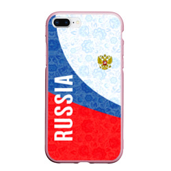 Чехол для iPhone 7Plus/8 Plus матовый Russia sport style Россия спортивный стиль