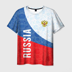 Russia sport style Россия спортивный стиль – Мужская футболка 3D с принтом купить со скидкой в -26%