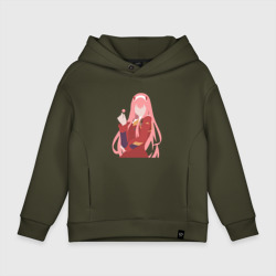 Детское худи Oversize хлопок Zero Two 03 Darling