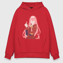 Мужское худи Oversize хлопок Zero Two 03 Darling