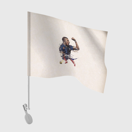 Флаг для автомобиля Мбаппе стремительный