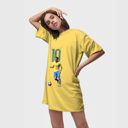 Платье-футболка 3D Неймар Сборная Бразилии - фото 2
