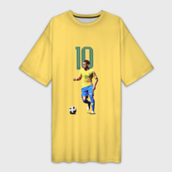 Платье-футболка 3D Неймар Сборная Бразилии