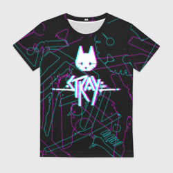 Женская футболка 3D Stray кот бродяга