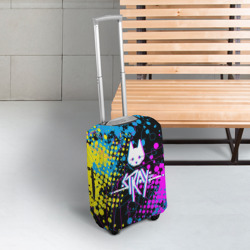 Чехол для чемодана 3D Stray - кот бродяга - фото 2