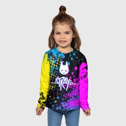 Детский лонгслив 3D Stray - кот бродяга - фото 2