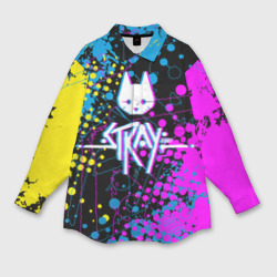 Мужская рубашка oversize 3D Stray - кот бродяга