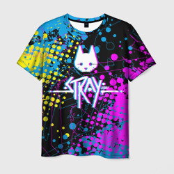 Мужская футболка 3D Stray - кот бродяга
