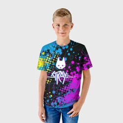 Детская футболка 3D Stray - кот бродяга - фото 2
