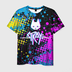Мужская футболка 3D Stray  кот бродяга.