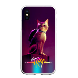 Чехол для iPhone XS Max матовый Stray cat кот бродяга